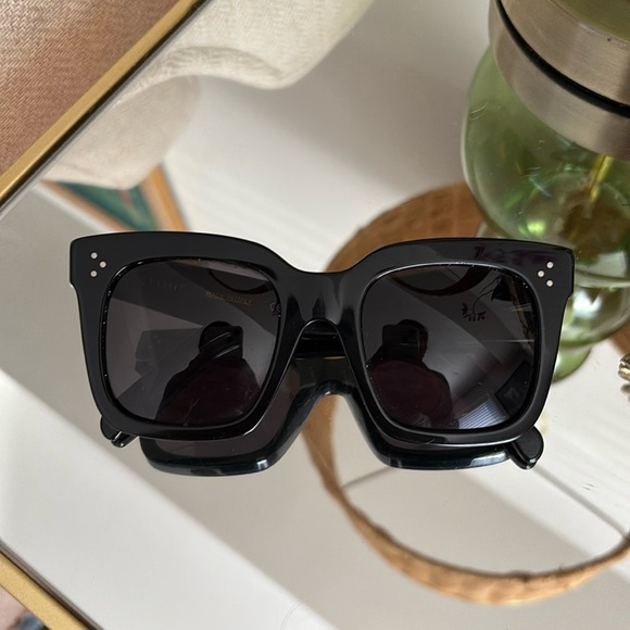 Celine 51 MM Oversized Square Sunglasses - Picture 1 of 4